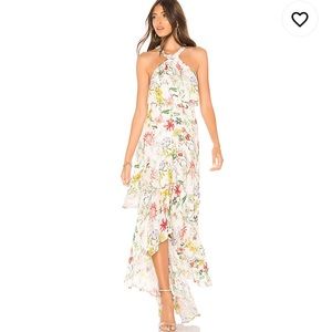 Parker Fillipa floral cross neck Dress in Sangria